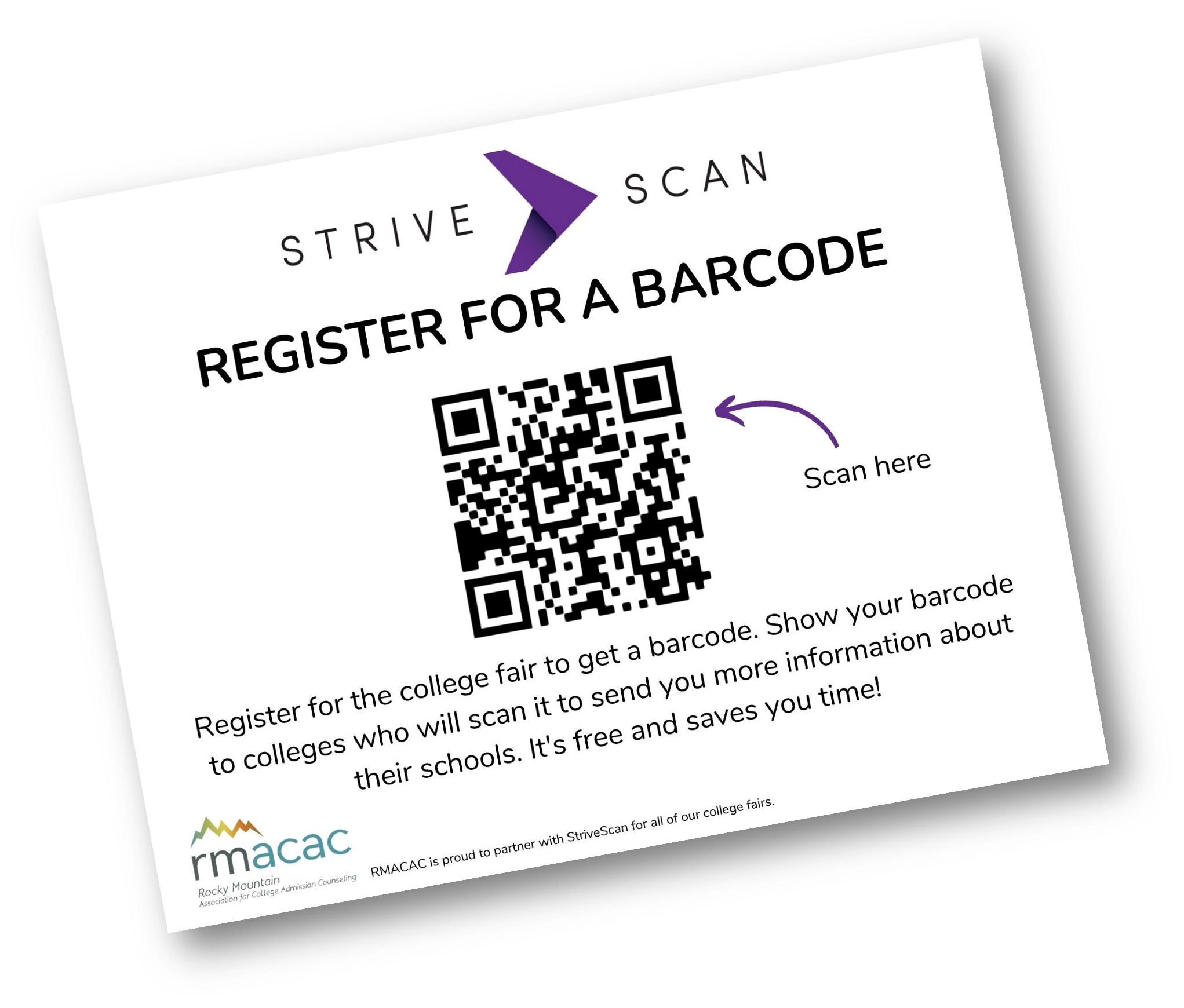 StriveScan Registration Flyer